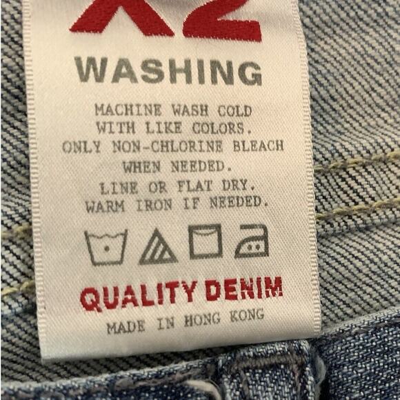 Express Jeans Women's Size 4 Curvy Straight Leg Embroidered Americana 27" Inseam - Picture 6 of 8